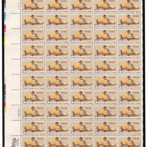 Scott #1925 Disabled Doesn't Mean Unable Sheet of 50 Stamps - MNH UR in mount