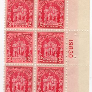 Scott #680 Battle of Fallin Timbers Plate Block of 6 Stamps - MNH P#19830 Right