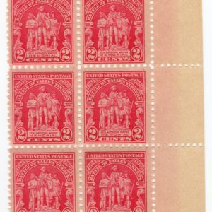 Scott #680 Battle of Fallin Timbers Margin Block of 6 Stamps - MNH Right