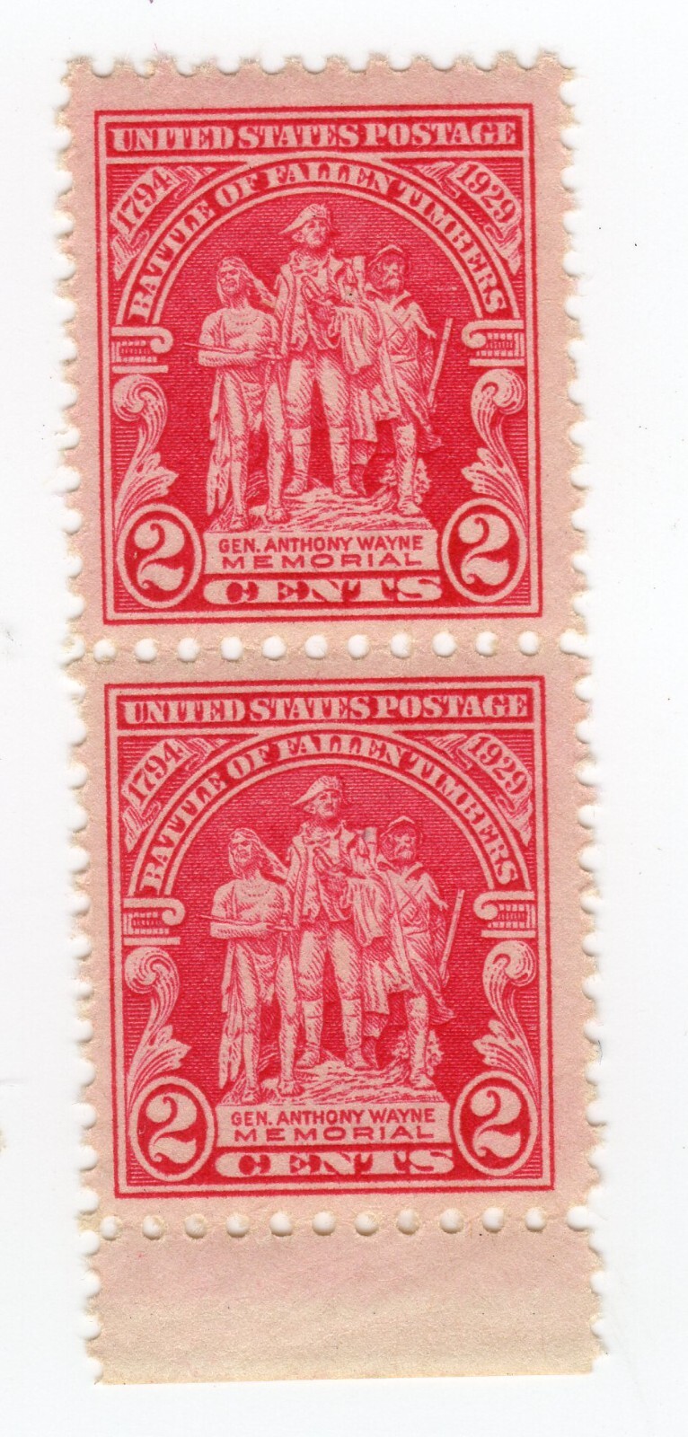 Scott #680 Battle of Fallin Timbers Pair of Stamps - MNH #2