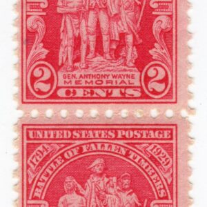 Scott #680 Battle of Fallin Timbers Pair of Stamps - MNH #5