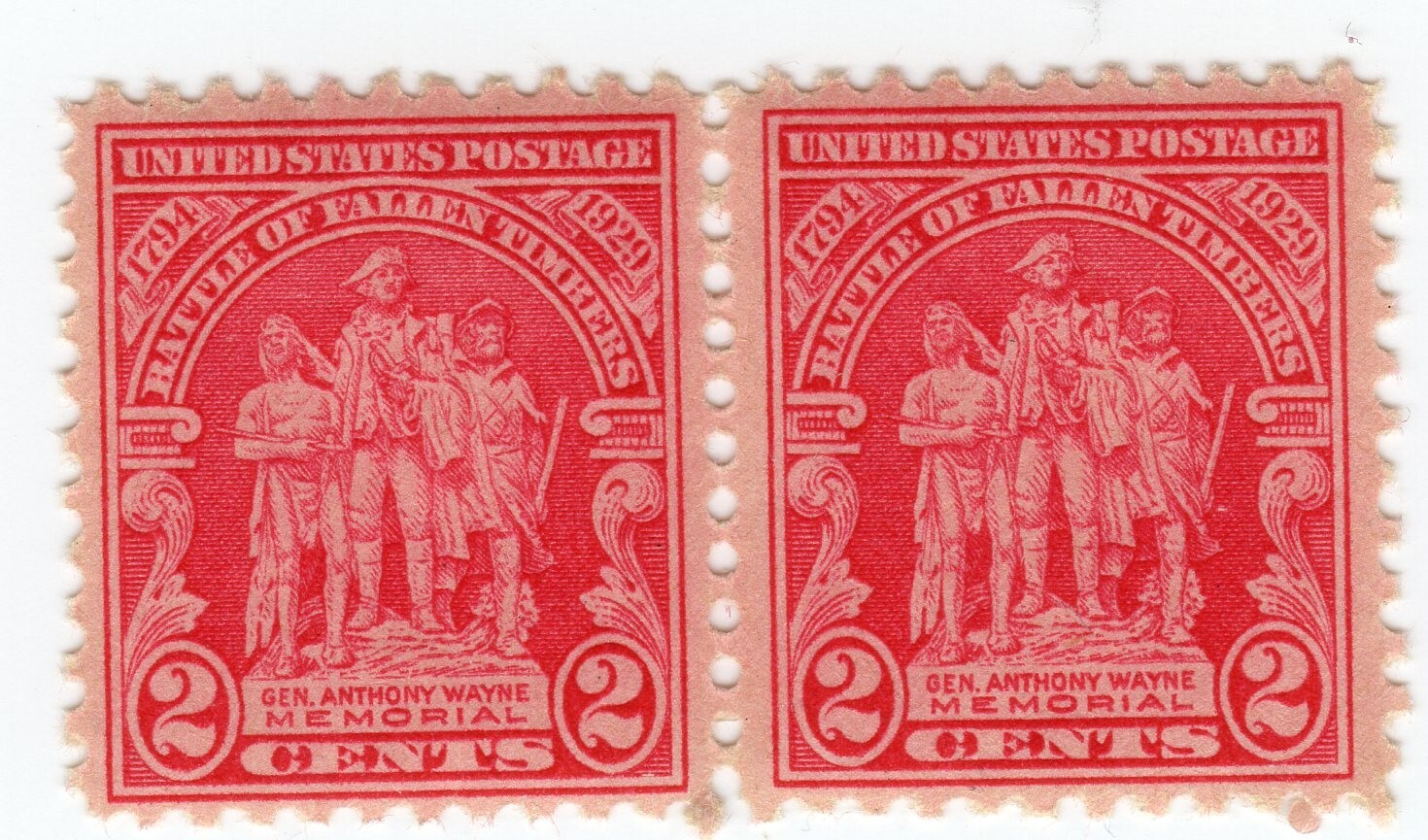 Scott #680 Battle of Fallin Timbers Pair of Stamps - MNH #8