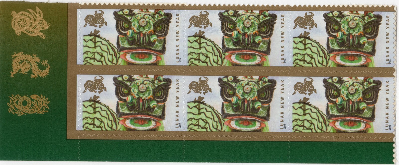 Scott #4375 Lunar New Year (Ox) Block of 6 Stamps - MNH
