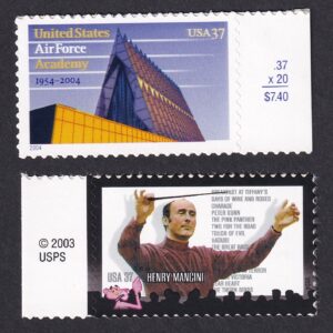 Scott #3838 3839 Air Force Academy HENRY MANCINI Single Stamps - MNH