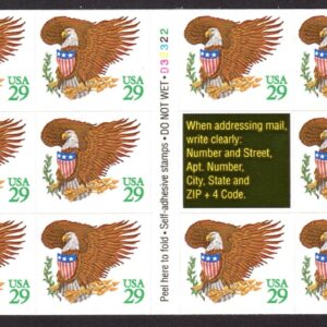 Scott #2596a Eagle & Shield Booklet of 17 Stamps - MNH