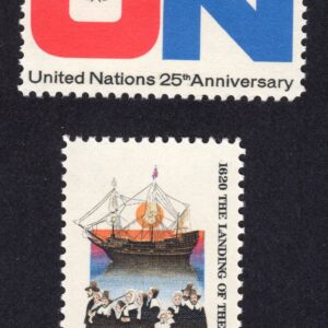 Scott #1419-1420 UN Pilgrams Landing Single Stamps - MNH