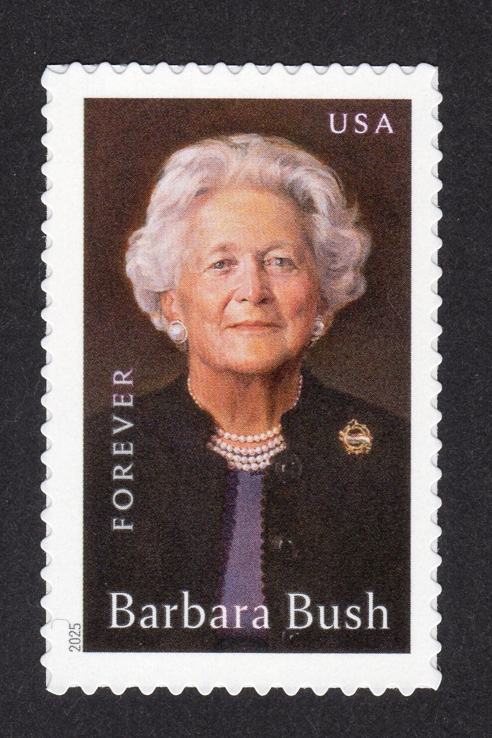 Scott #6022 Barbara Bush Plate Single Forever Stamp - MNH