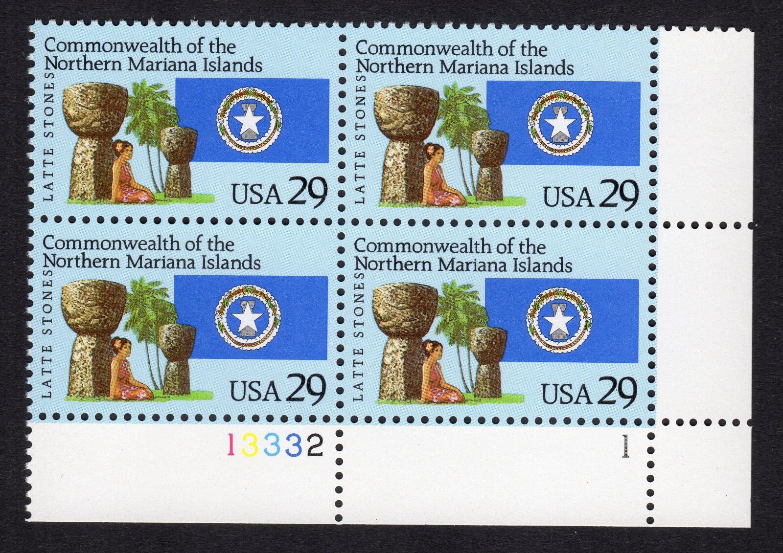 Scott #2804 Mariana Islands Plate Block of 4 Stamps - MNH LR P#12332-1