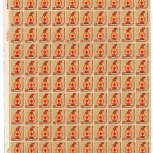 Scott #1612 Railroad Conductor's Lantern Sheet of 100 Stamps - MNH P#39164 LL