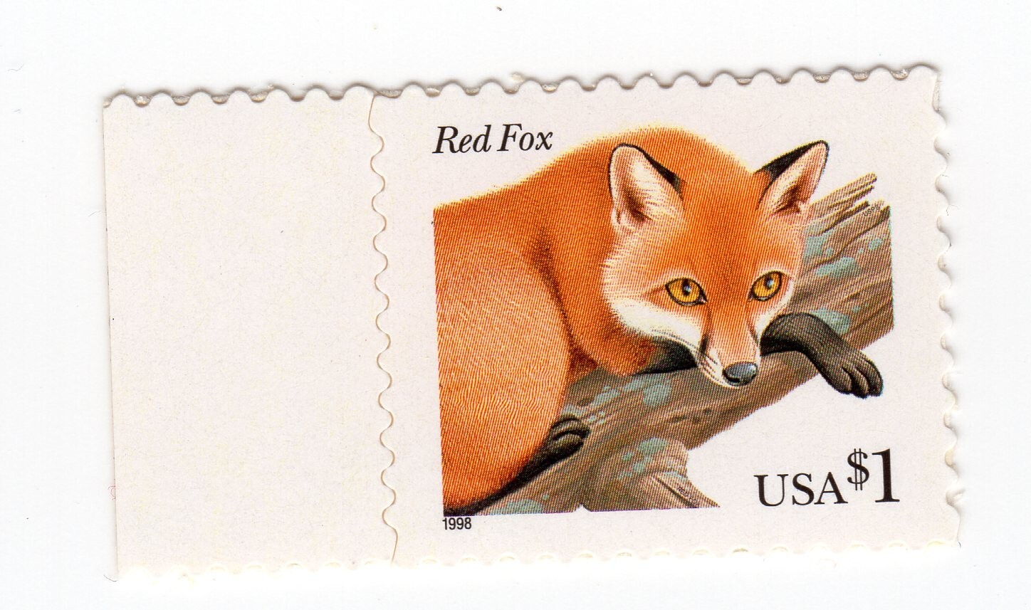 Scott #3036 Red Fox Single Stamp - MNH #3 w/selvage