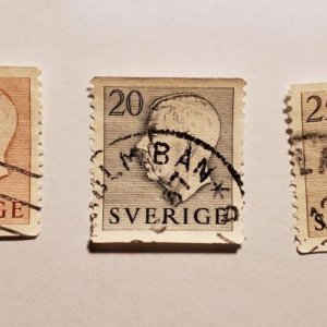 Stamp Europe Sweden Set of 5 1951-52 King Gustav VI Adolf