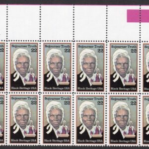 Scott #2203 Sojourner Truth Black Heritage Plate Block of 20 Stamps - MNH UR #2