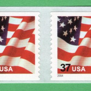 Scott #3632C Waving Flag Coil Pair of Stamps - MNH