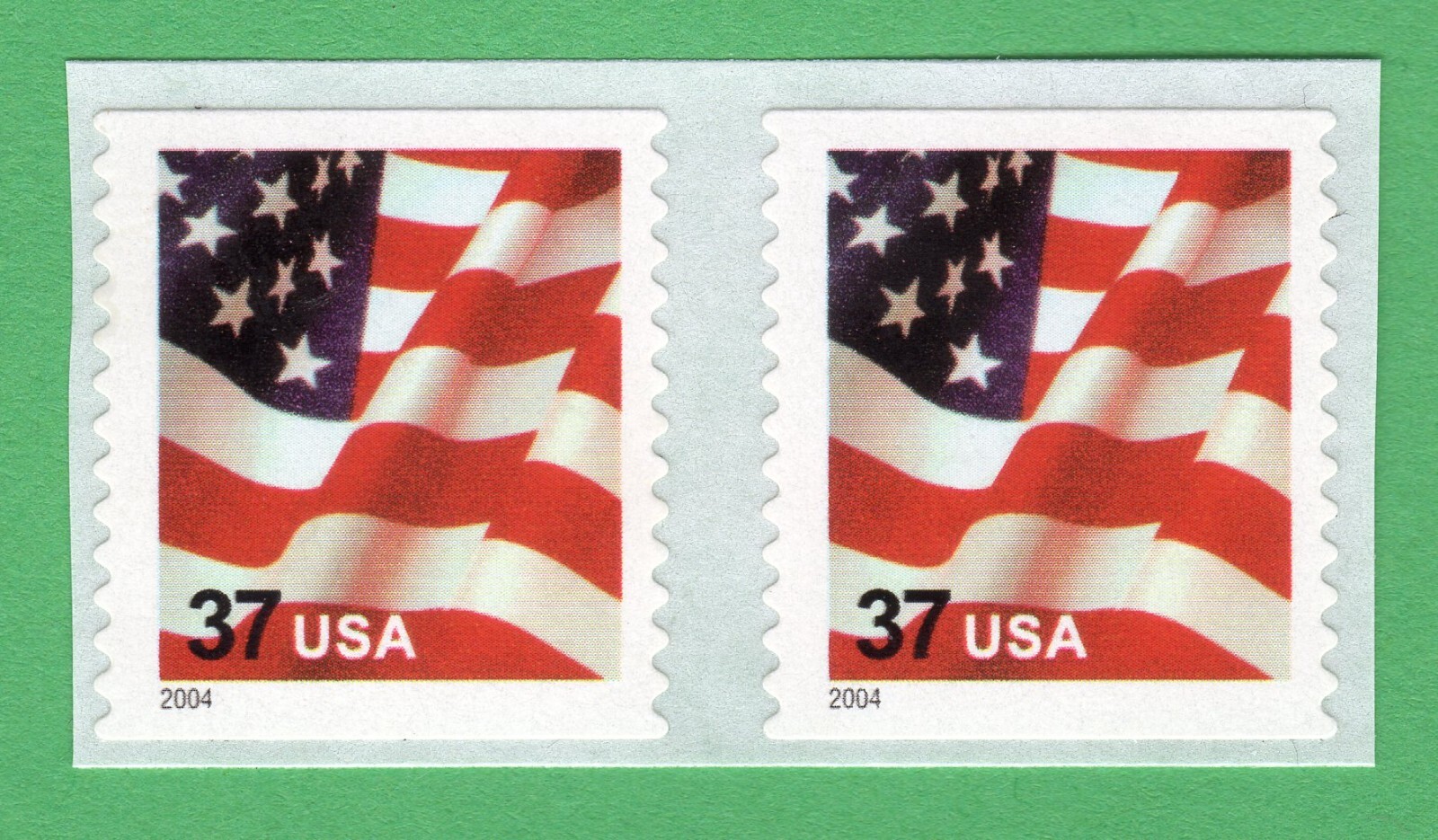 Scott #3632C Waving Flag Coil Pair of Stamps - MNH