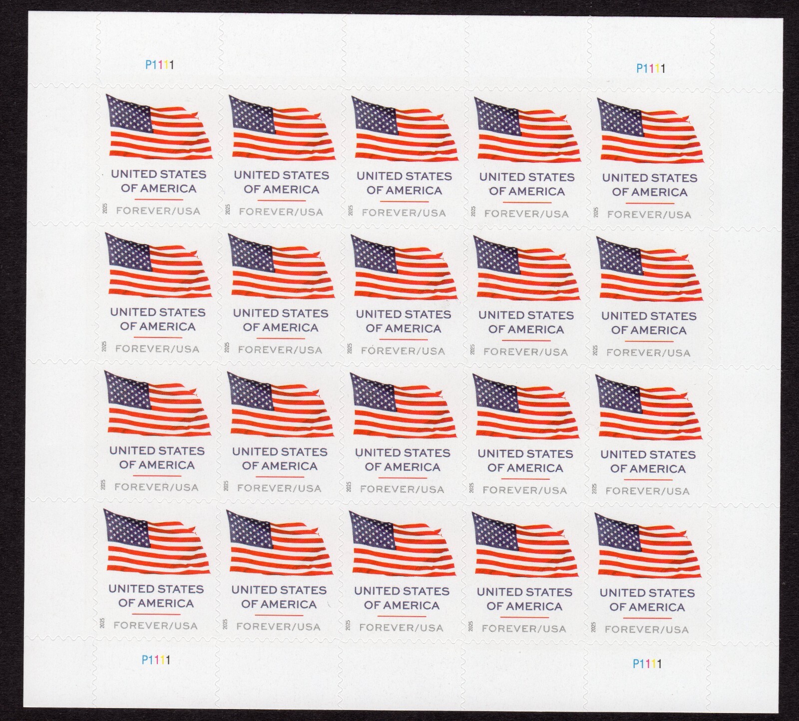 Scott #6016 Flag Sheet of 20 Forever Stamps - MNH