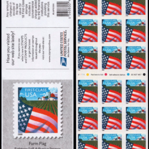 Scott #3450a First Class Flag over Farm Booklet of 18 Stamps - MNH