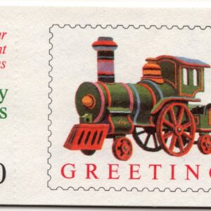 Scott #BK203 Christmas Toy Engines Train Booklet of 20 Stamps - MNH P#A222222