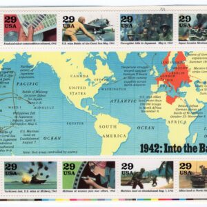 Scott #2697 1942: Into the Battle Sheet of 10 Stamps - MNH LR PC#1