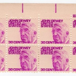 Scott #1291a John Dewey Plate Block of 20 Stamps - MNH P#30320 UR