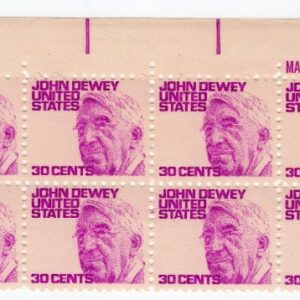 Scott #1291a John Dewey Plate Block of 20 Stamps - MNH P#30321 UR