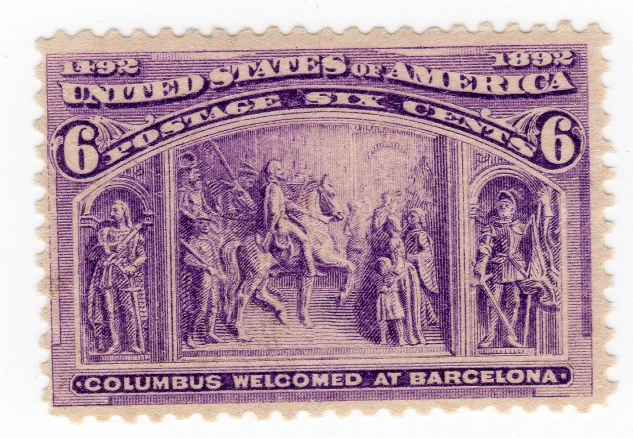 Scott #235 Columbus at Barcelona Single Stamp - MNH Mystic