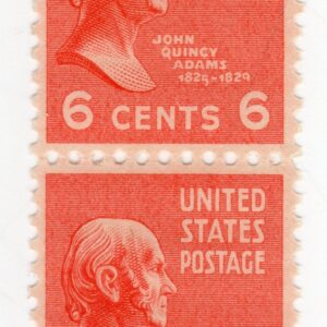 Scott #811 John Quincy Adams Vertical Pair of Stamps - MNH #1