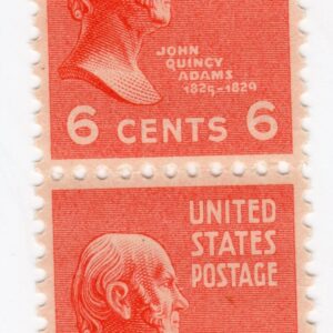 Scott #811 John Quincy Adams Vertical Pair of Stamps - MNH #2
