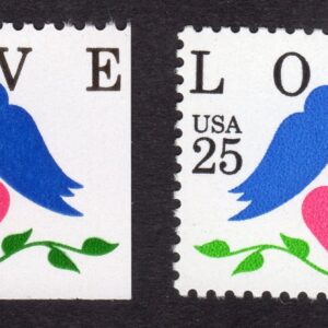 Scott #2440 2441 Love Birds Single Stamps - MNH #5