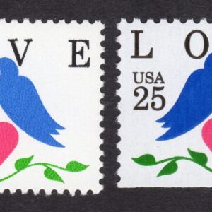 Scott #2440 2441 Love Birds Single Stamps - MNH #6