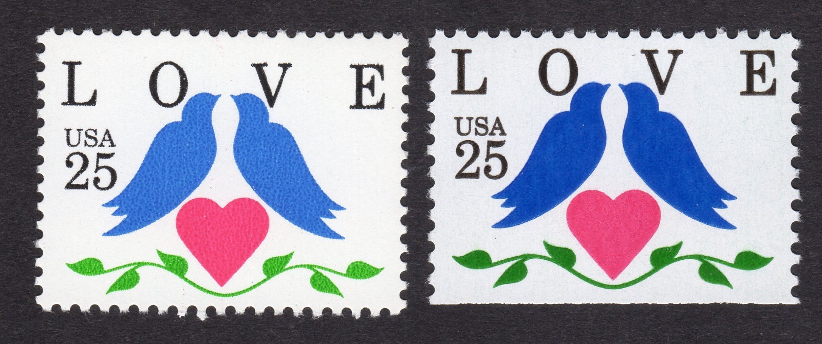 Scott #2440 2441 Love Birds Single Stamps - MNH #6