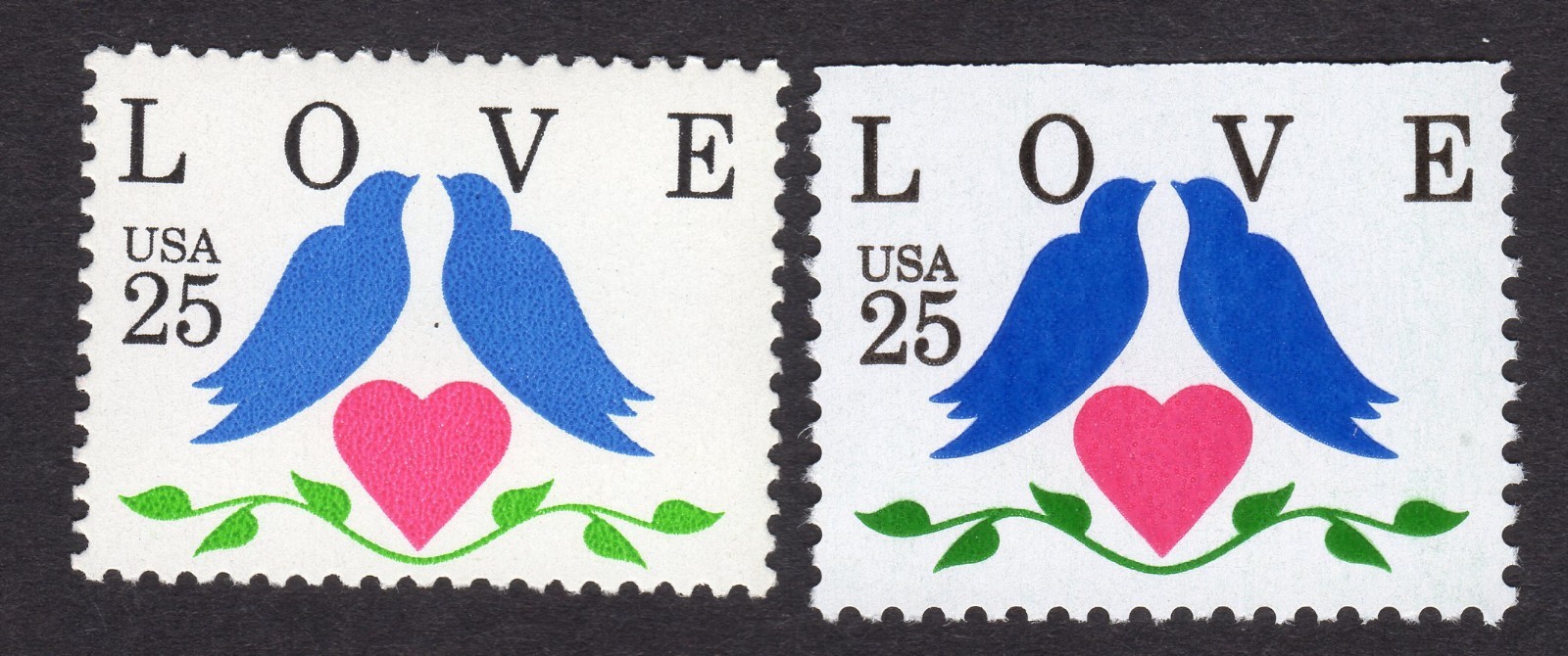 Scott #2440 2441 Love Birds Single Stamps - MNH #7