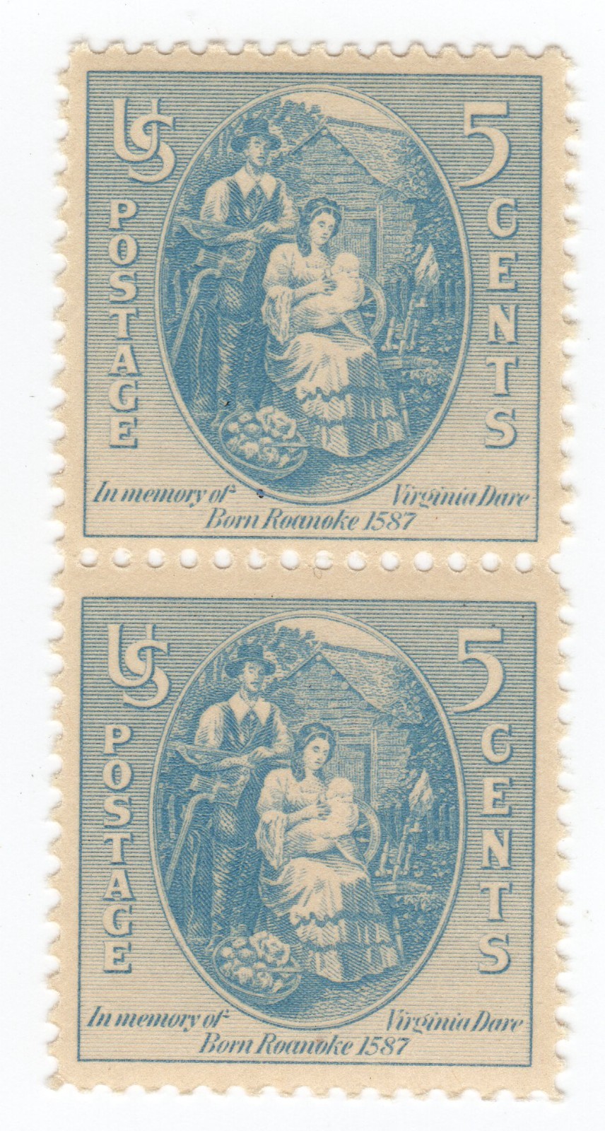Scott #796 Virginia Dare Pair of Stamps - MNH #1 VF/XF