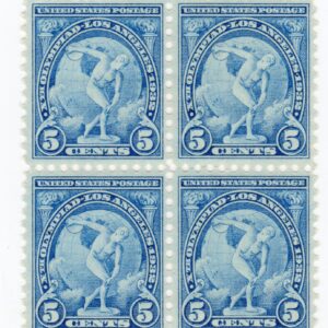 Scott #719 Myron's Discobolus Block of 4 Stamps - MNH #3 VF/XF