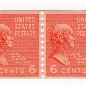 Scott #846 John Quincy Adams Coil Pair of Stamps - MNH #2