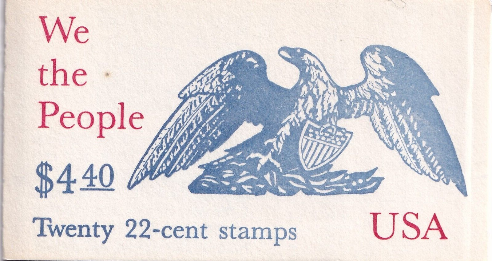 Scott #BK162 (2359a) Eagle Preamble (We The People) Booklet of 20 Stamps - MNH