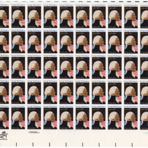 Scott #1952 20¢ George Washington 250th Birthday Sheet of 50 Stamps - MNH LR