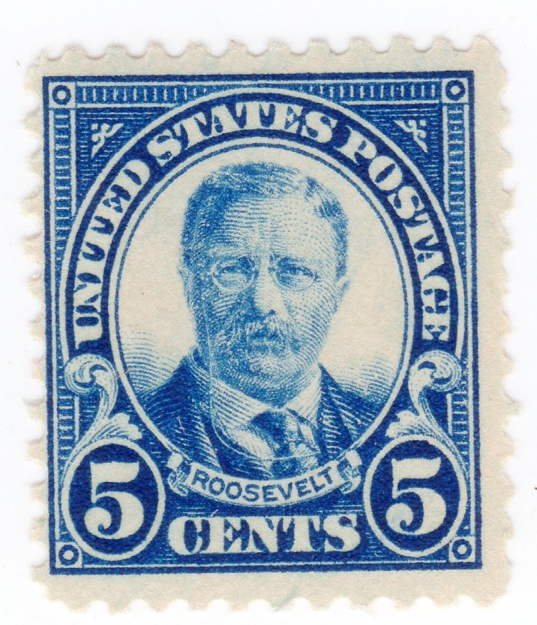 Scott #557 Teddy Roosevelt Single Stamp - MH #1