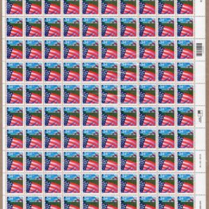 Scott #3469 Flag Over Farm Sheet Of 100 Stamps - MNH P#P2222 2nd printing UR