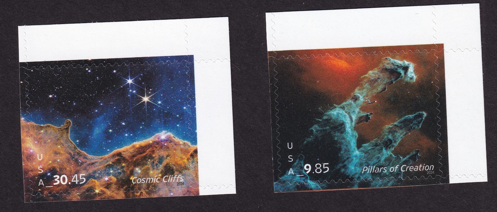 Scott #5827 5828 Pillars Creation Cosmic Cliffs Priority Mail Single Stamp - MNH