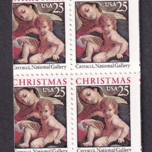 Scott #BK167 (2427a) Madonna (Carracci) Booklet of 20 Stamps - MNH Miscut #1