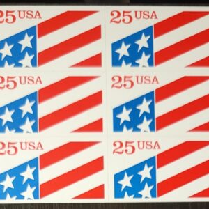 Scott #2475a Plastic Flag Pane Of 12 Stamps - MNH