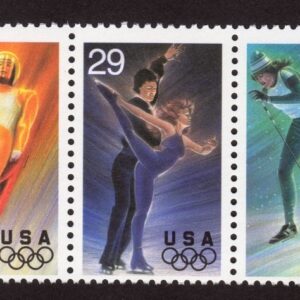 Scott #2811a (2807-11) Winter Olympics 29¢ Strip of 5 Stamps - MNH w/Plate Pos