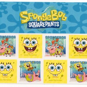 Scott #6028 SpongeBob SquarePants Title Block of 8 Forever Stamps - MNH