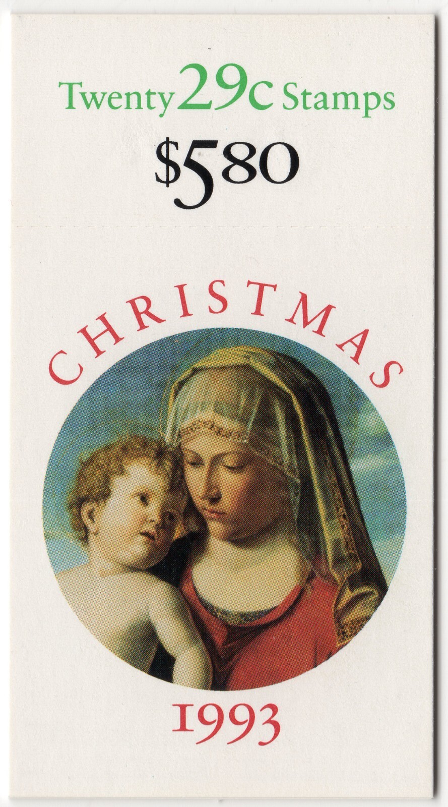 Scott #BK211 Madonna (Giovanni Battista Cima) Booklet of 20 Stamps - MNH