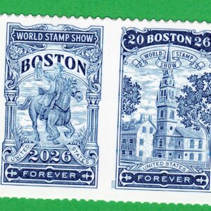Scott #6030a Boston World Stamp Expo Horizontal Pair of Forever Stamps - MNH