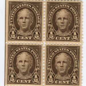 Scott #551 Nathan Hale Block of 4 Stamps - MNH #2 XF