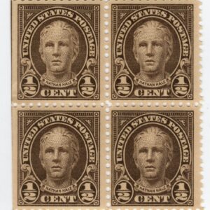 Scott #551 Nathan Hale Block of 4 Stamps - MNH #3