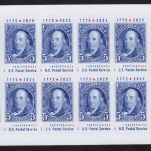 Scott #6023 Ben Franklin (American Experience) Block of 10 Forever Stamps - MNH