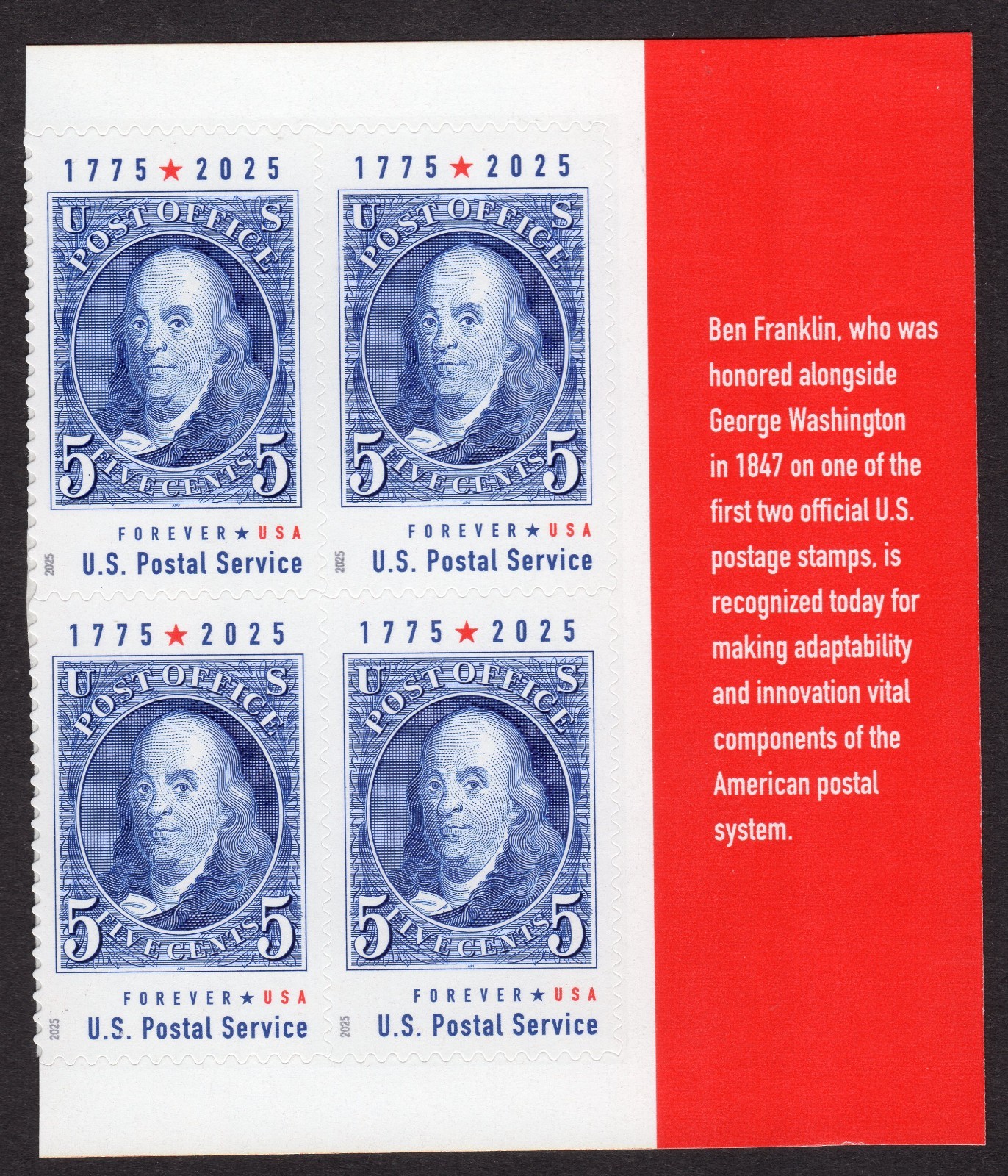 Scott #6023 American Experience Block of 4 Forever Stamps - MNH w/Descriptive