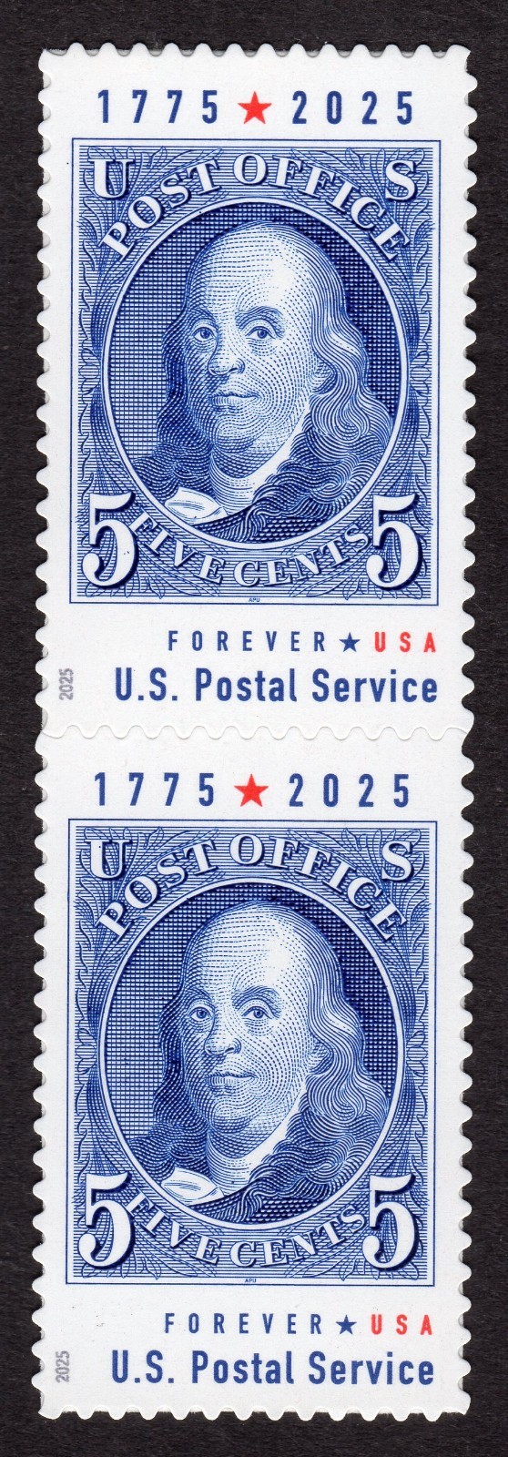 Scott #6023 Ben Franklin (American Experience) Pair of Forever Stamps - MNH